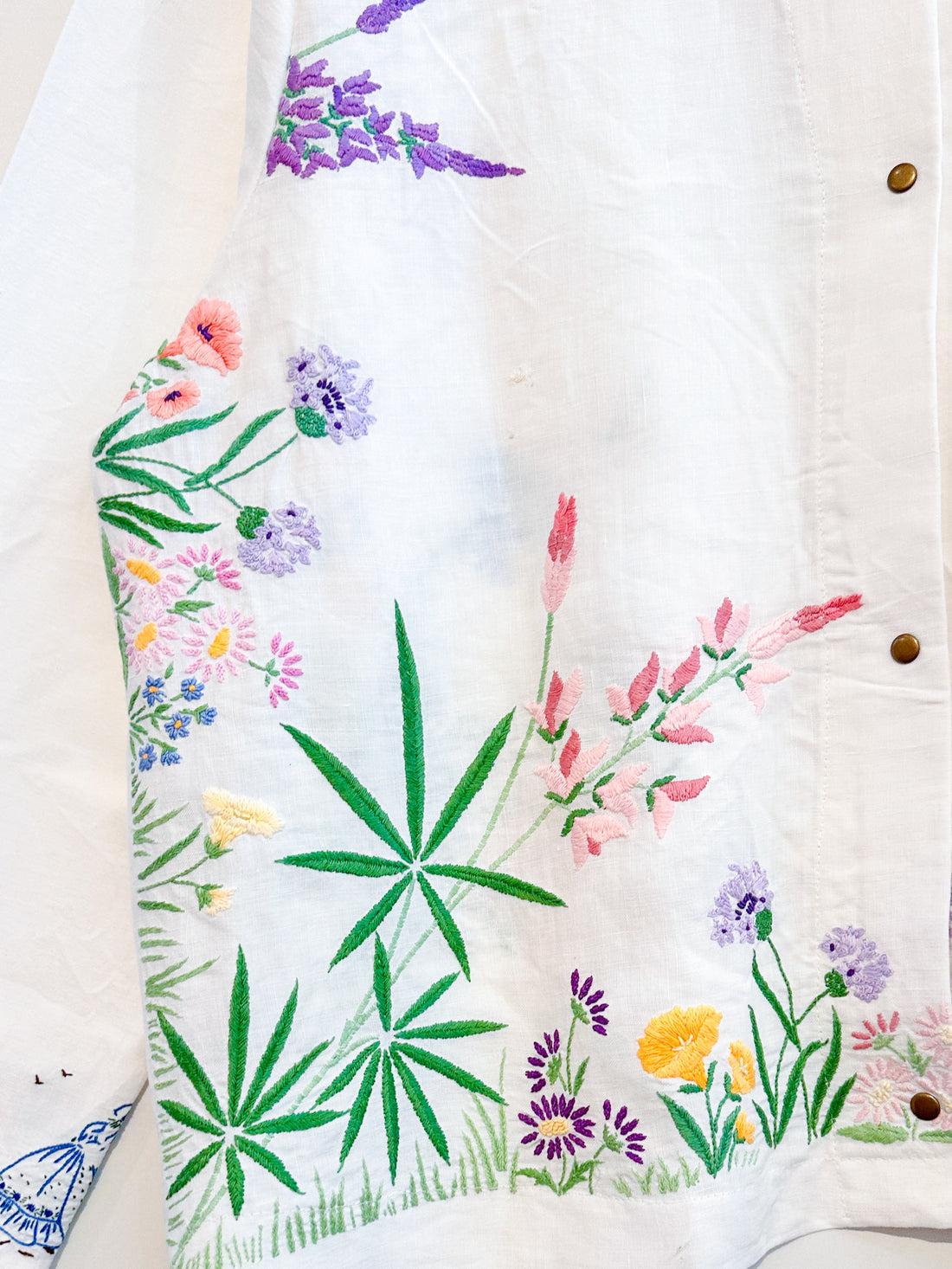 Marley embroidered linen shirt