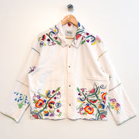 Marley embroidered linen shirt