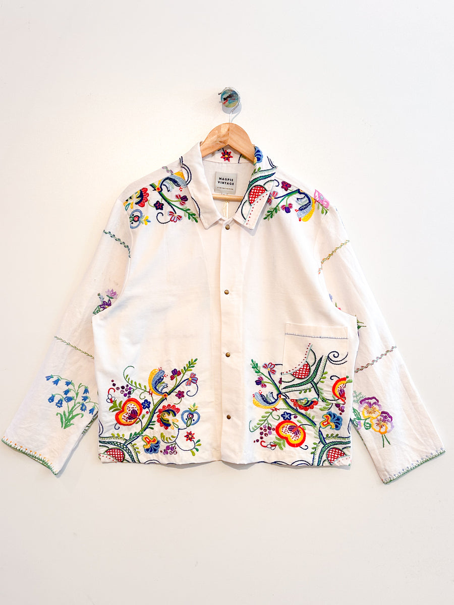 Marley embroidered linen shirt