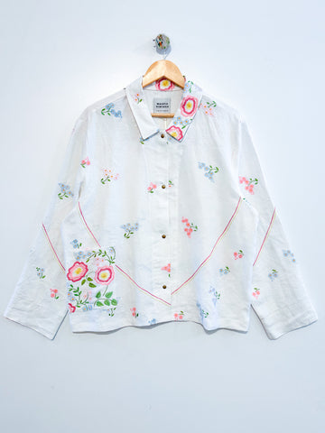 Marley embroidered linen shirt