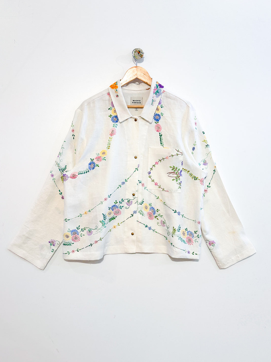 Marley embroidered linen shirt