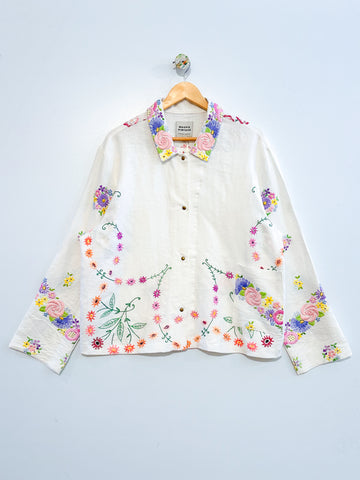 Marley embroidered linen shirt