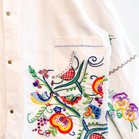 Marley embroidered linen shirt