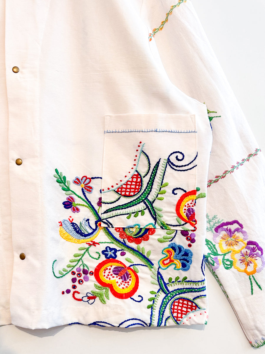 Marley embroidered linen shirt