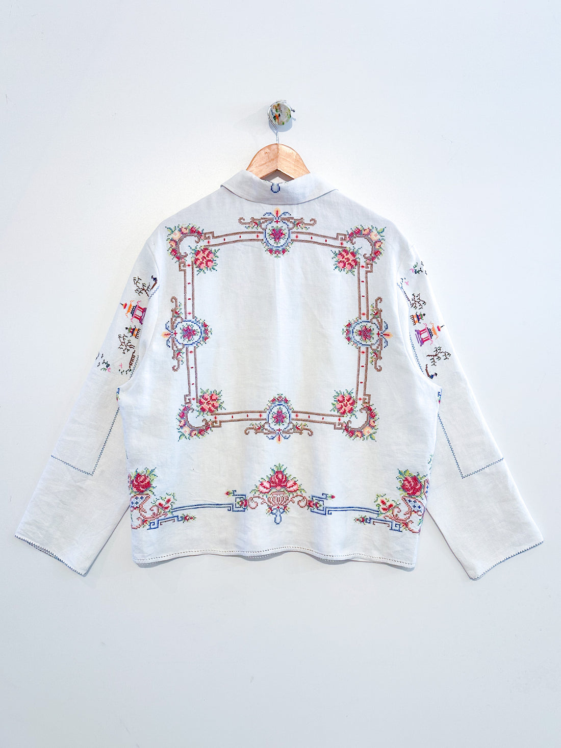 Marley embroidered linen shirt