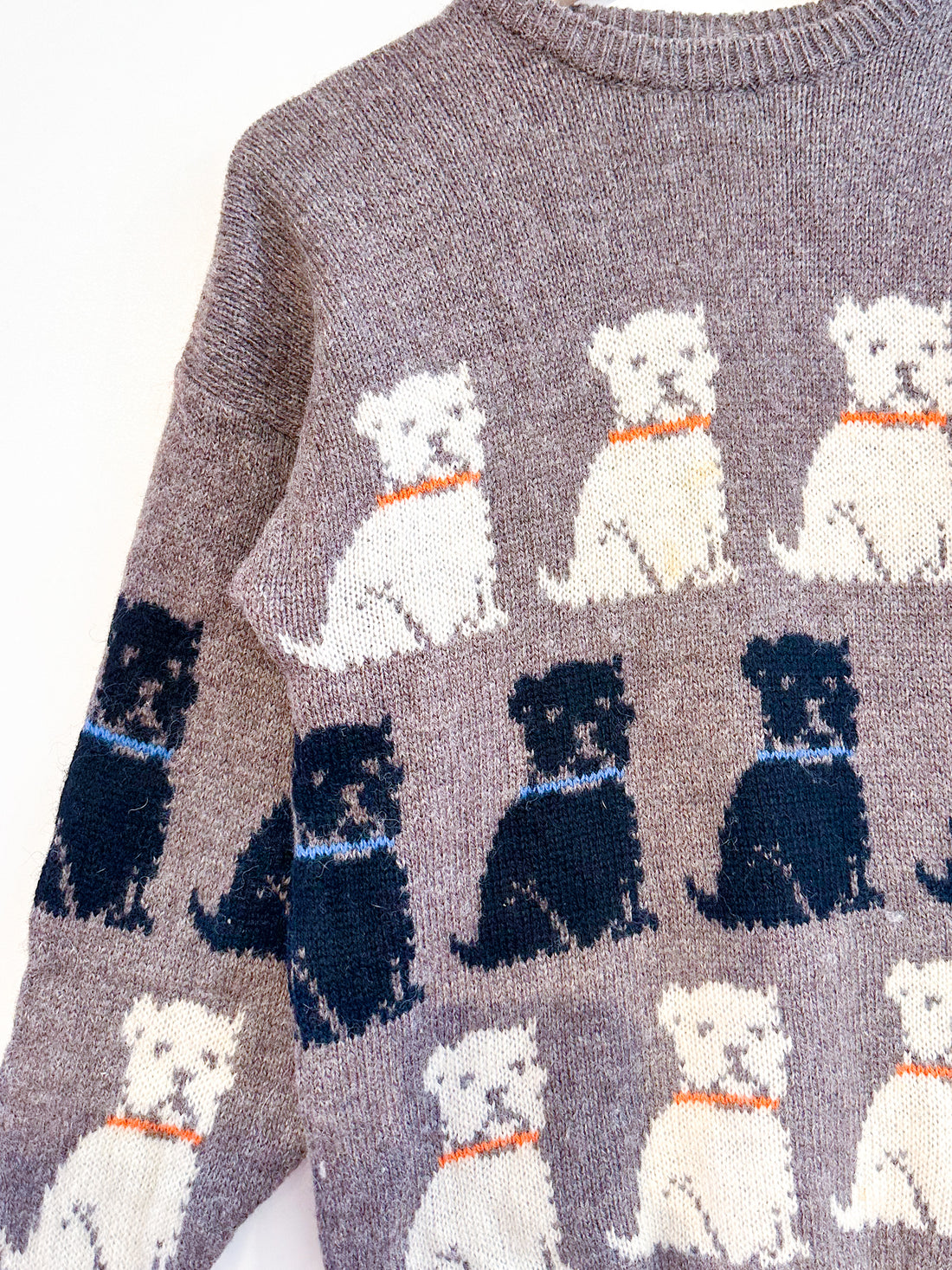 Vintage Dog Print Jumper