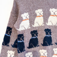 Vintage Dog Print Jumper