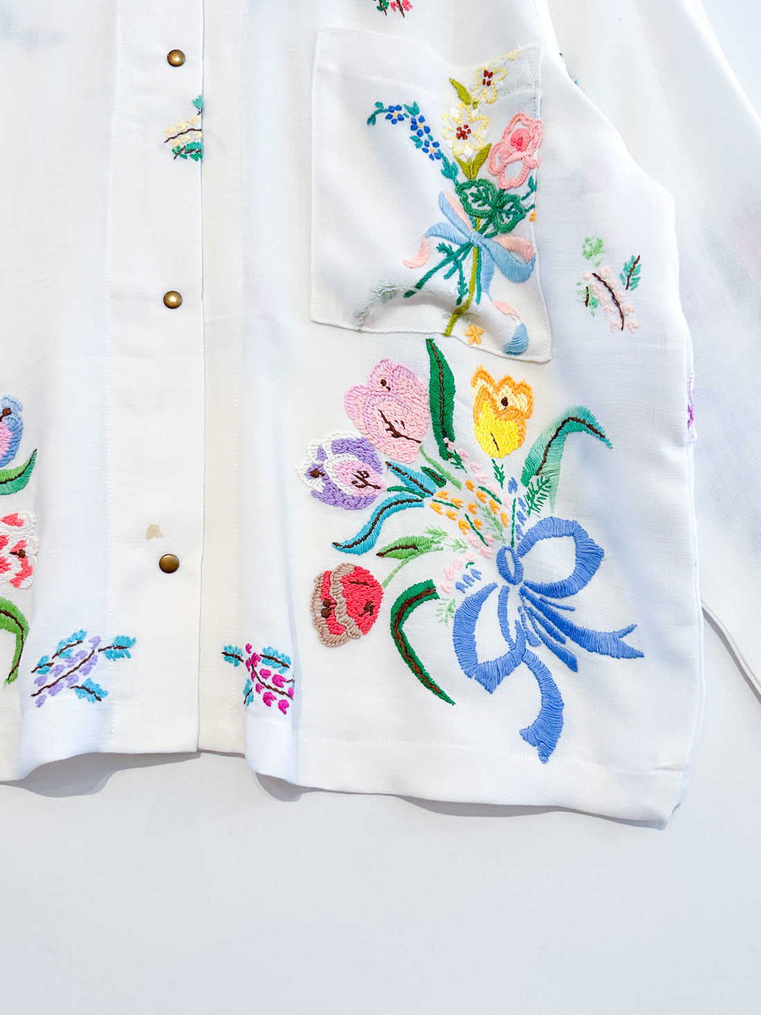 Marley embroidered linen shirt