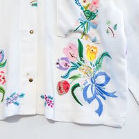 Marley embroidered linen shirt