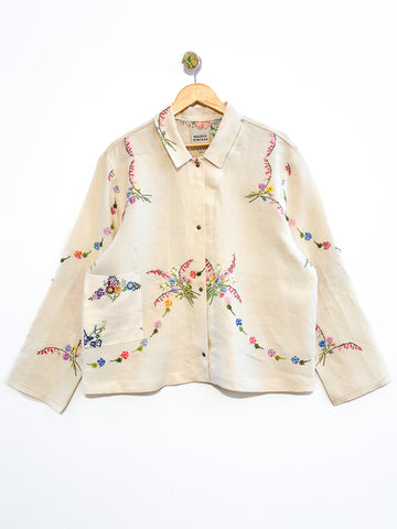 Marley embroidered linen shirt
