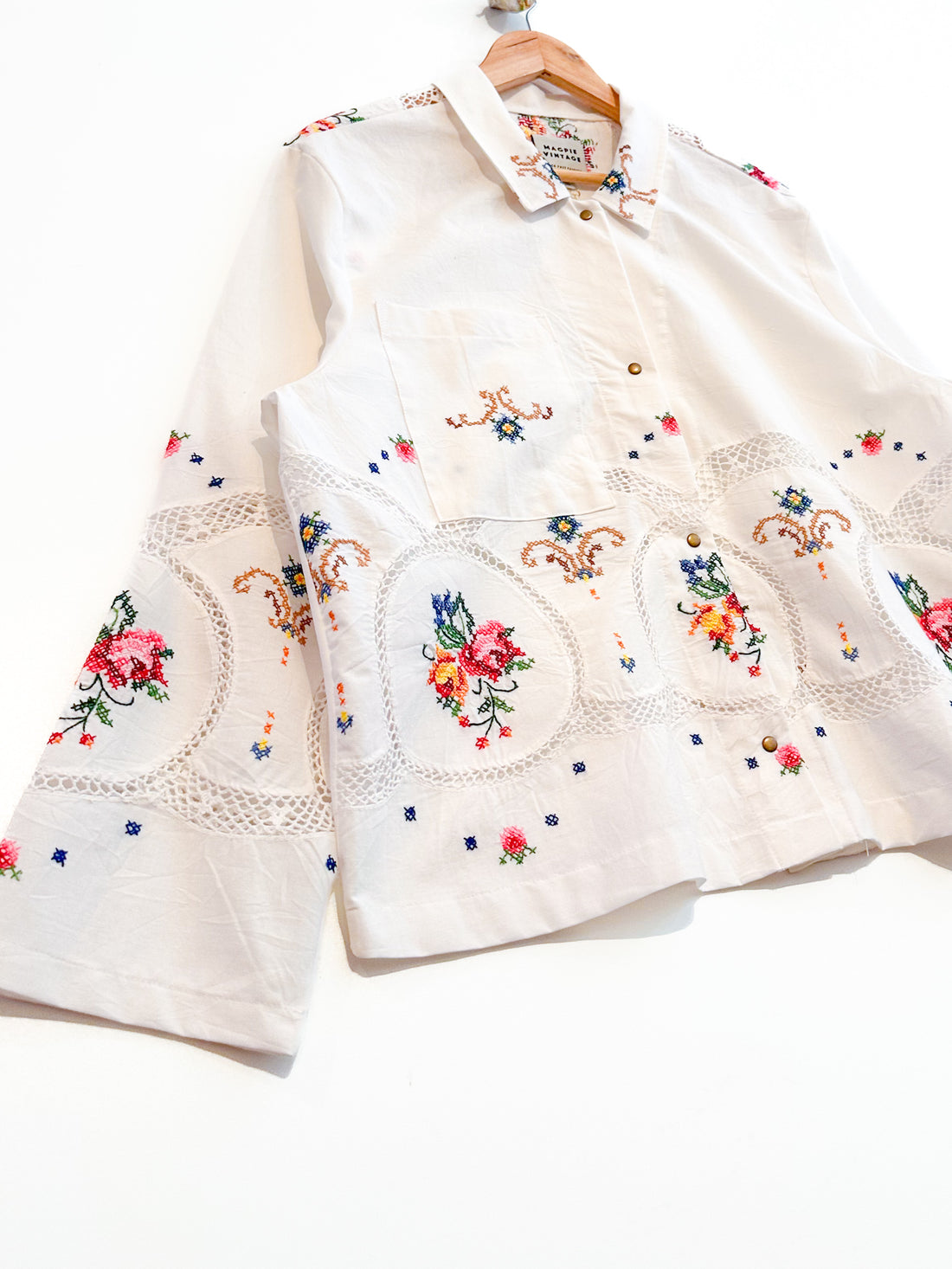 Marley embroidered linen shirt