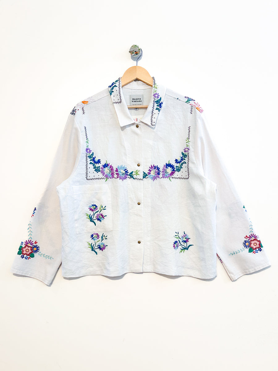 Marley embroidered linen shirt