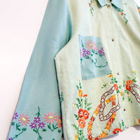 Marley embroidered linen shirt