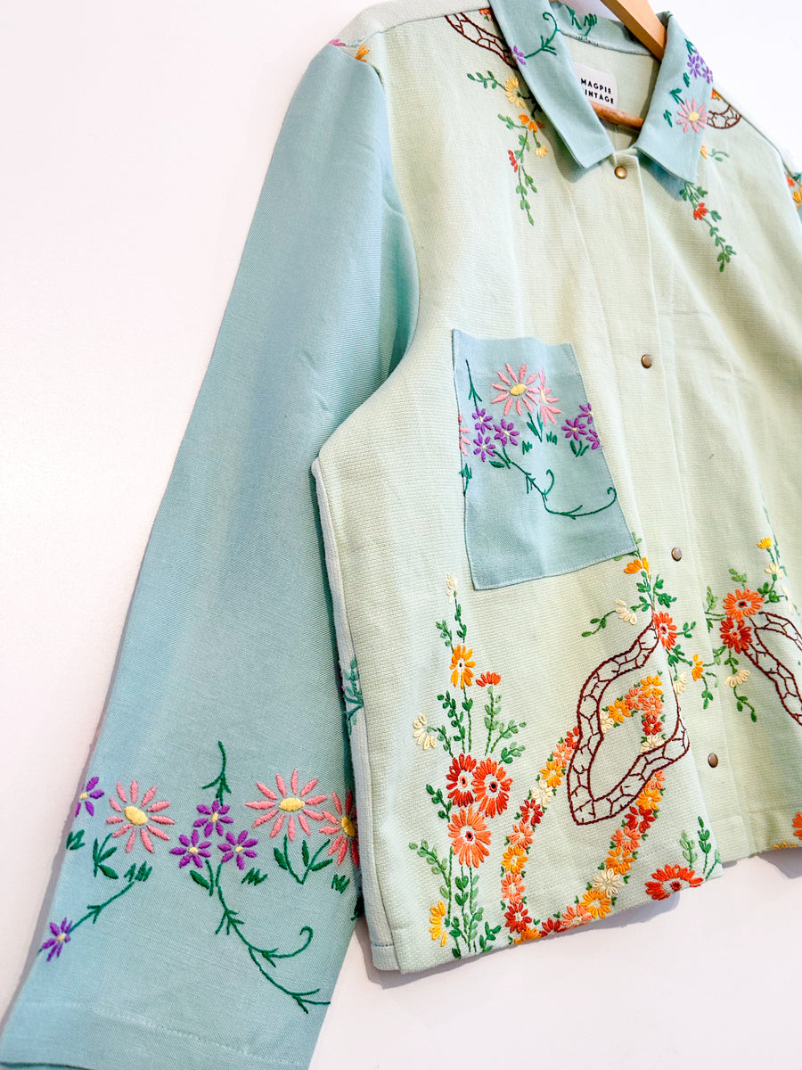 Marley embroidered linen shirt