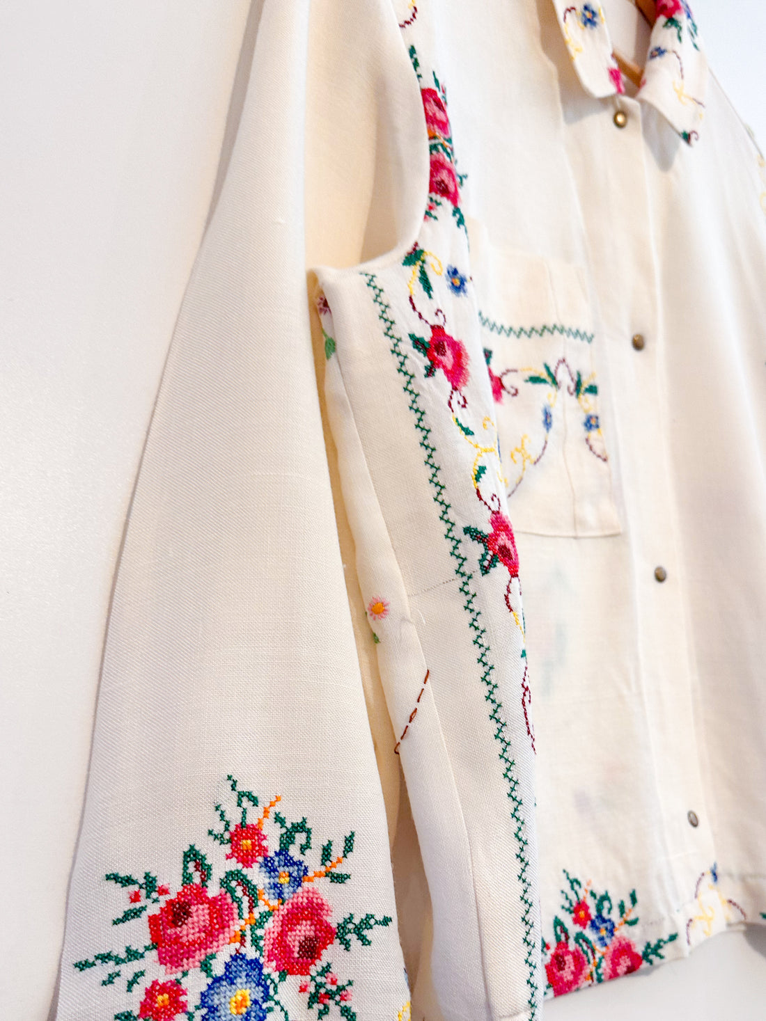 Marley embroidered linen shirt