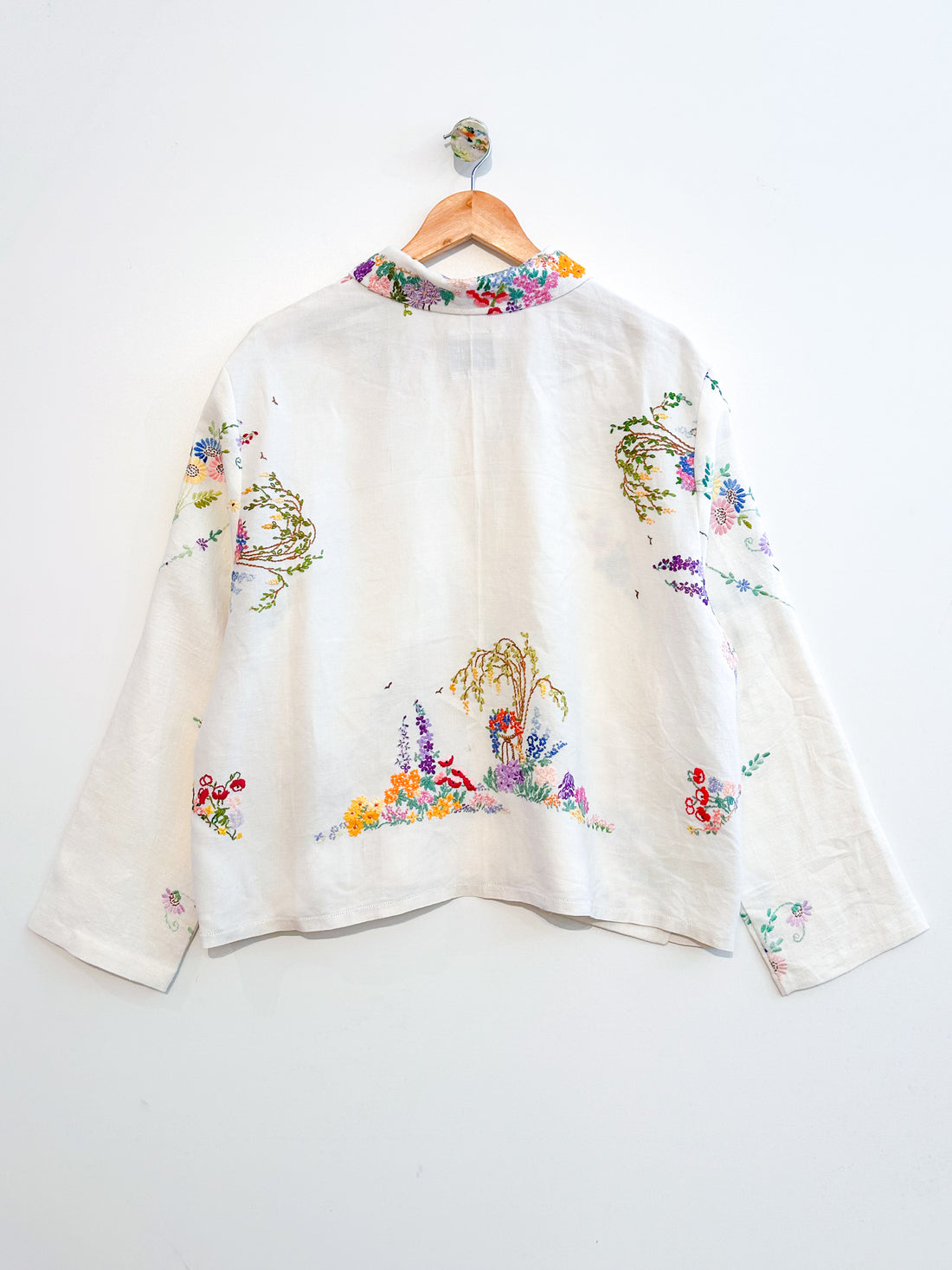 Marley embroidered linen shirt