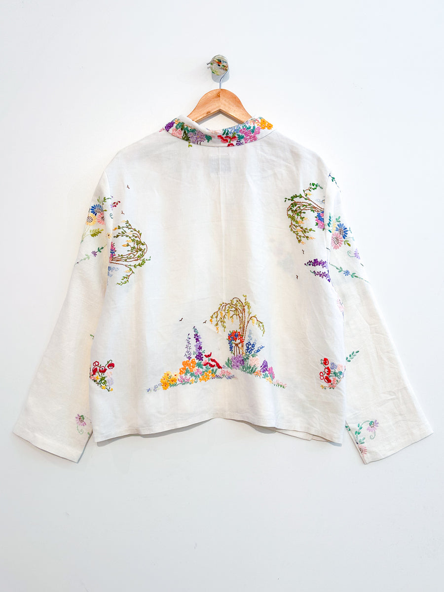 Marley embroidered linen shirt