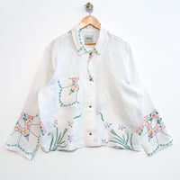 Marley embroidered linen shirt