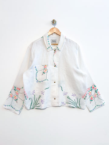 Marley embroidered linen shirt