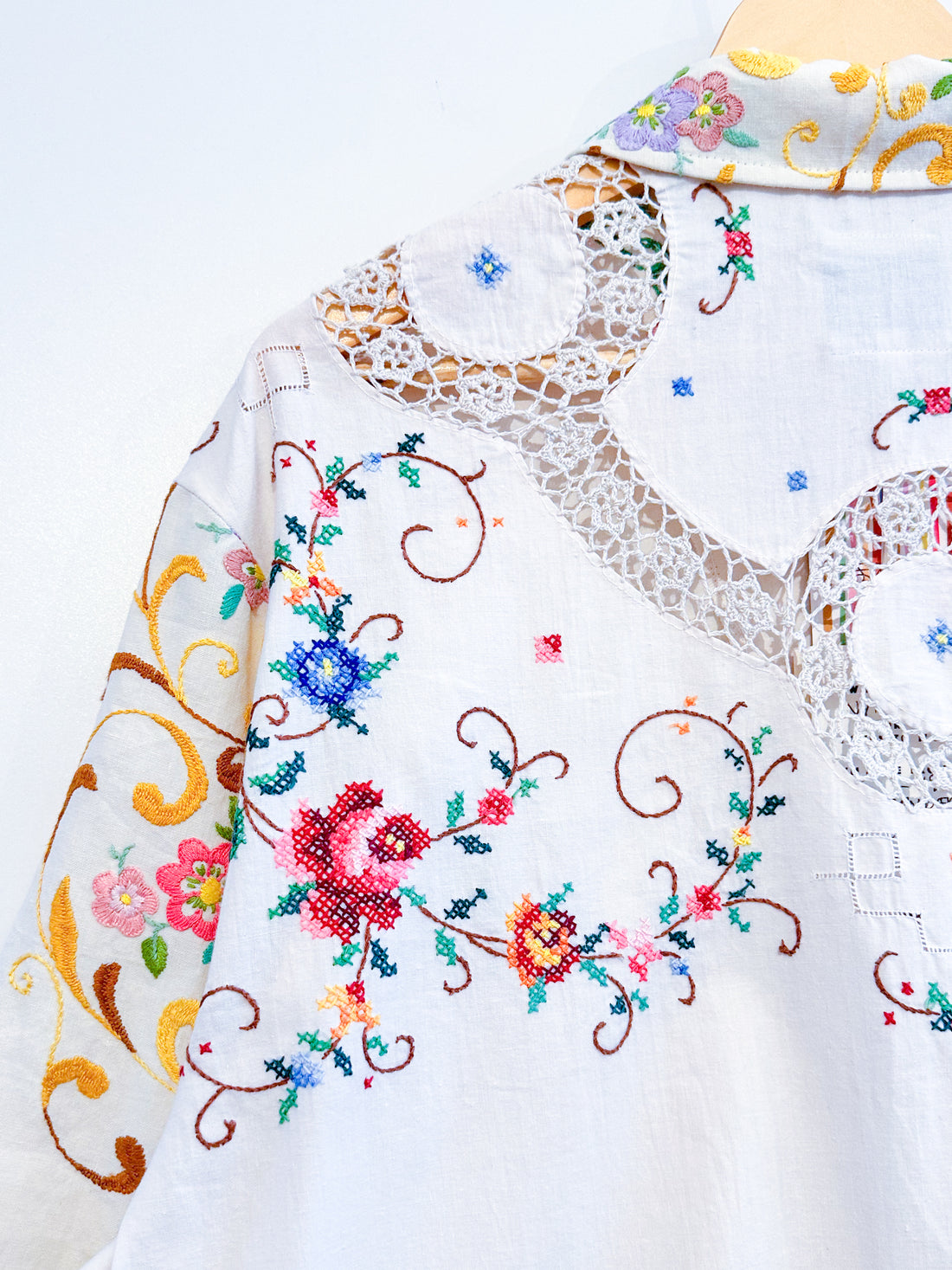 Marley embroidered linen shirt