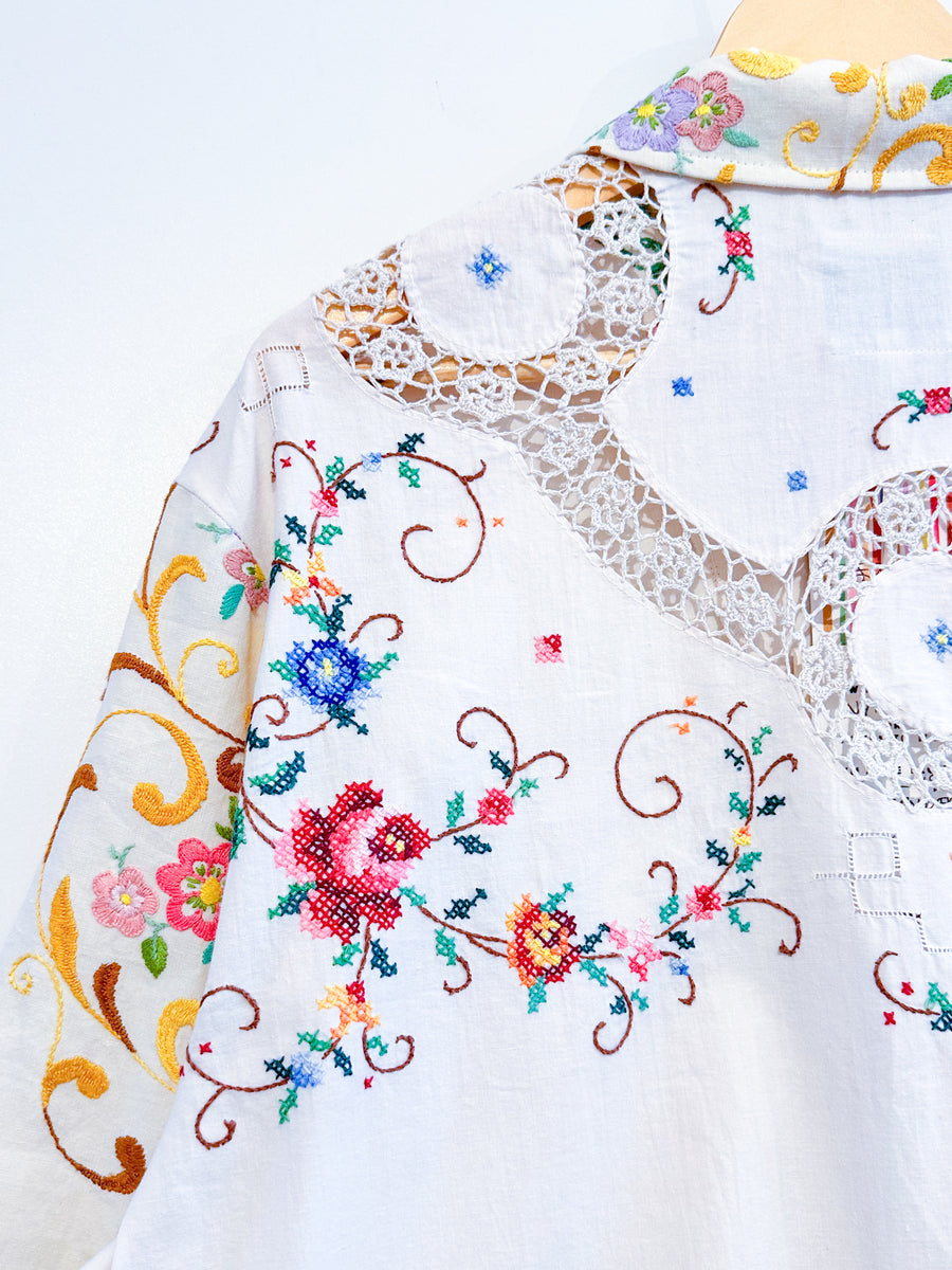 Marley embroidered linen shirt