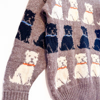 Vintage Dog Print Jumper