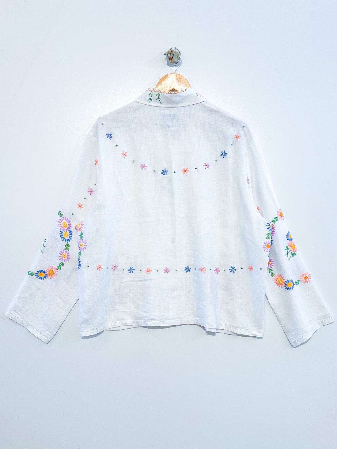 Marley embroidered linen shirt