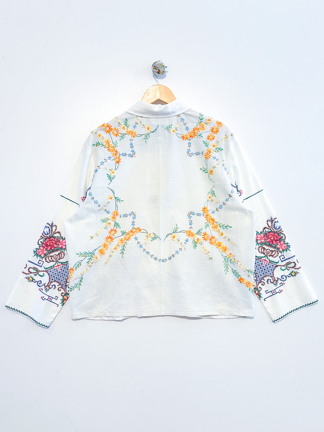 Marley embroidered linen shirt