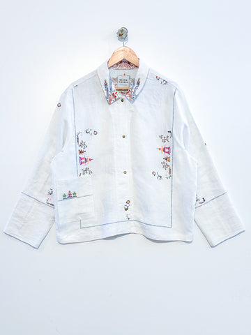 Marley embroidered linen shirt