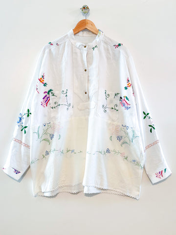 Margo Hand Embroidered Painters Shirt