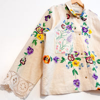 Marley embroidered linen shirt