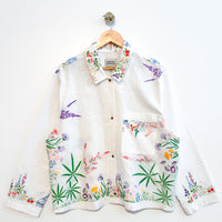 Marley embroidered linen shirt