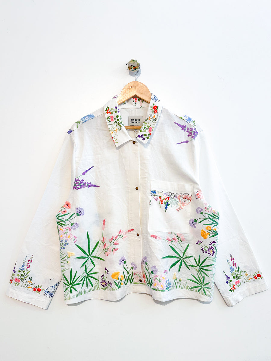 Marley embroidered linen shirt