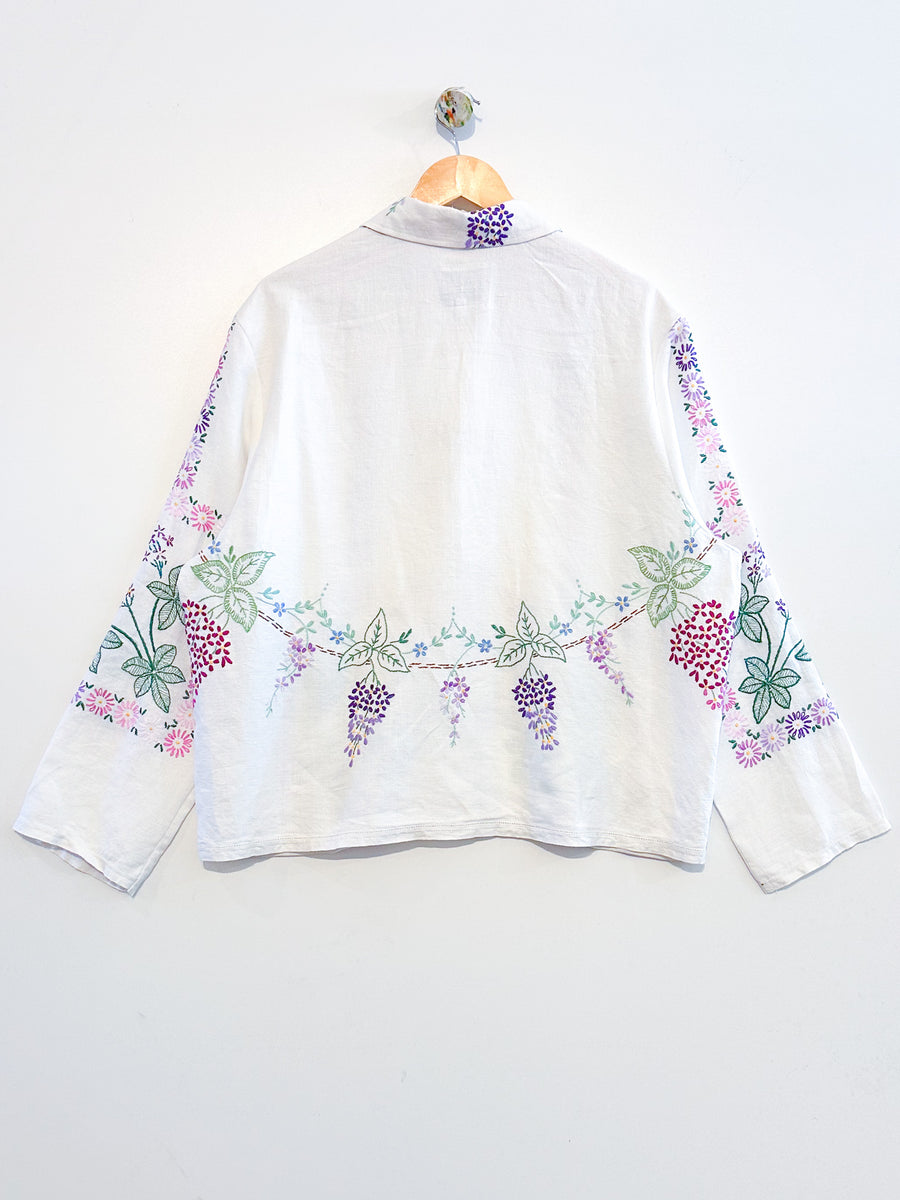 Marley embroidered linen shirt