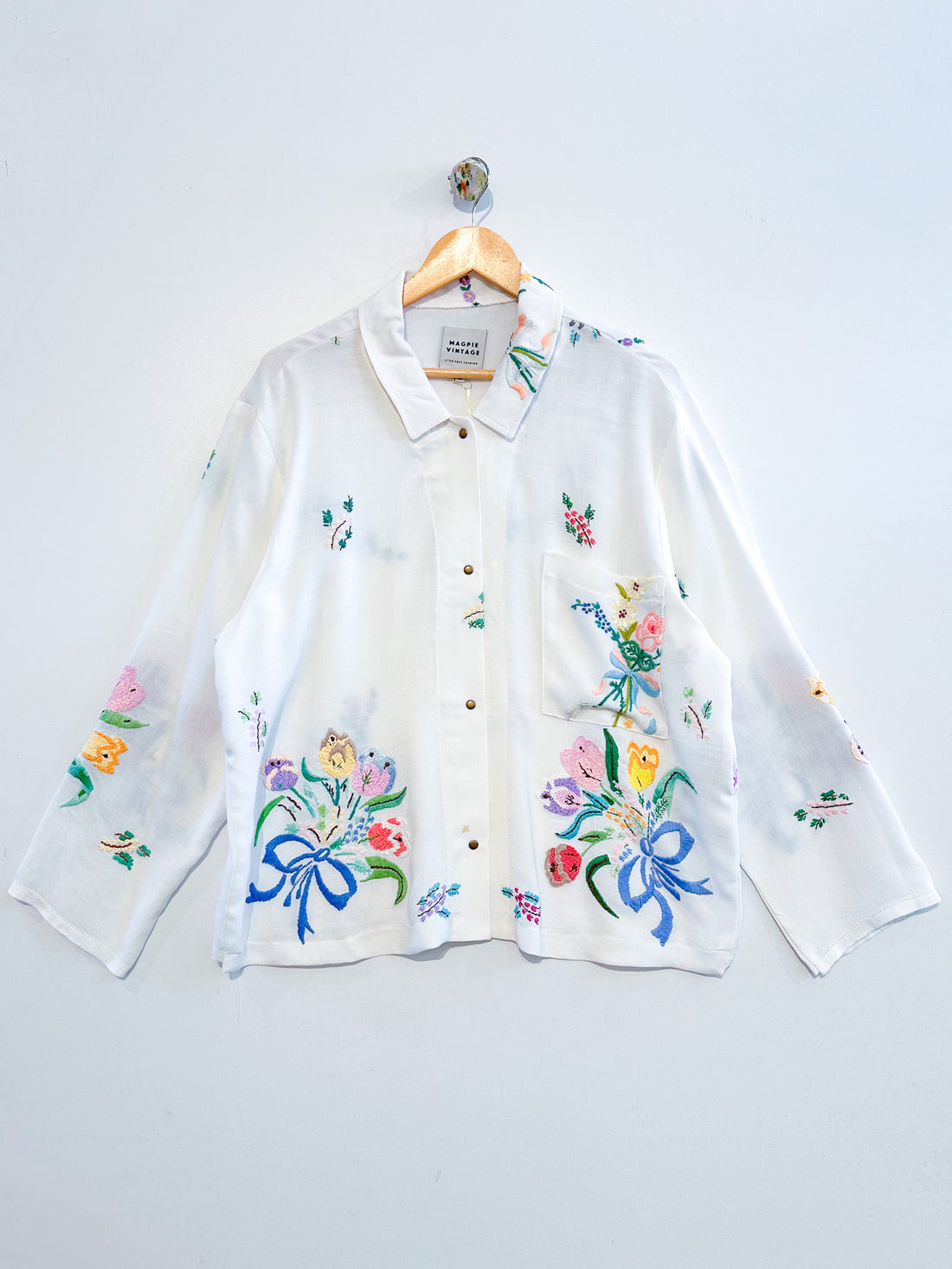 Marley embroidered linen shirt