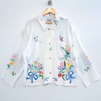 Marley embroidered linen shirt