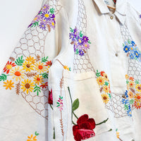 Marley embroidered linen shirt