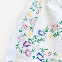 Liv embroidered linen shorts