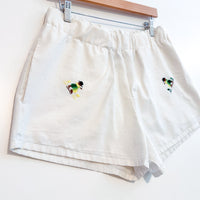 Liv embroidered linen shorts