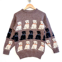 Vintage Dog Print Jumper