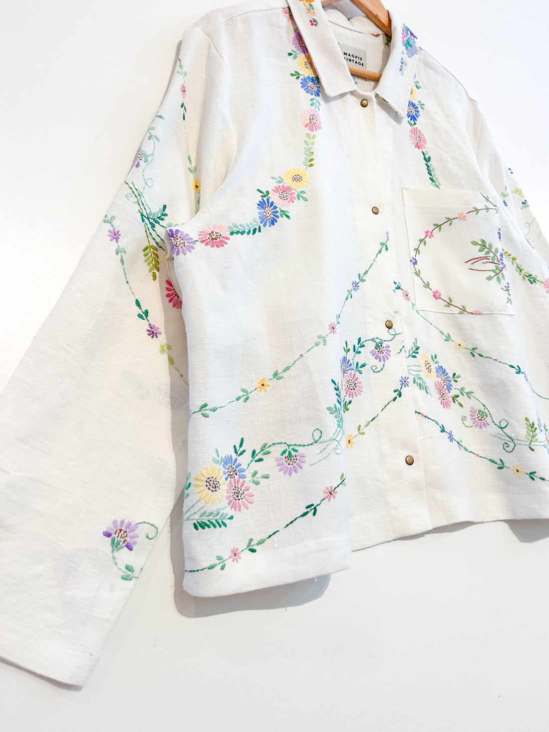 Marley embroidered linen shirt