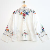 Marley embroidered linen shirt