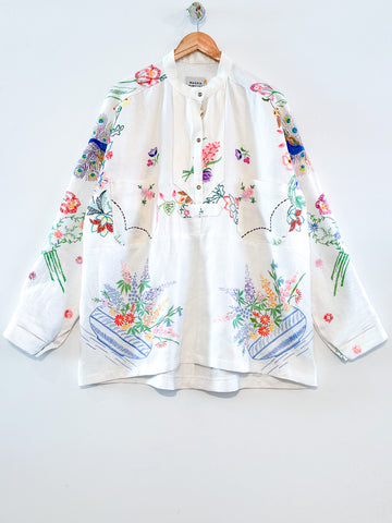 Margo Hand Embroidered Painters Shirt