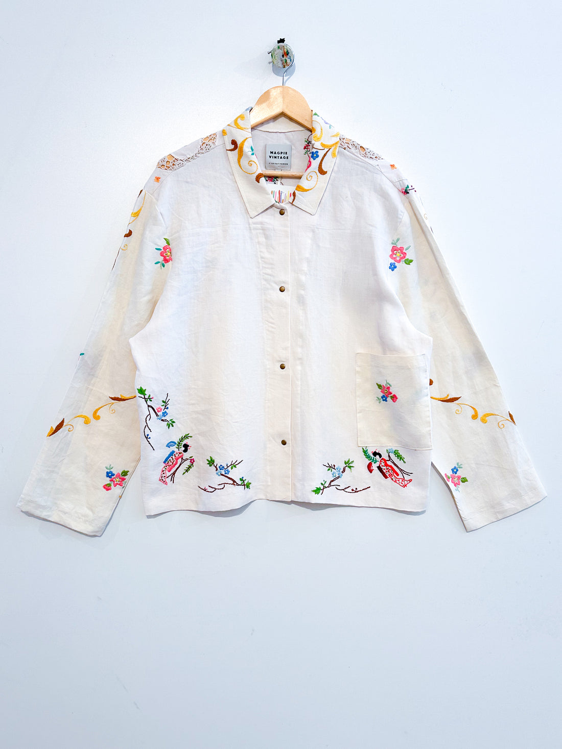 Marley embroidered linen shirt