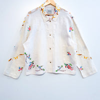 Marley embroidered linen shirt