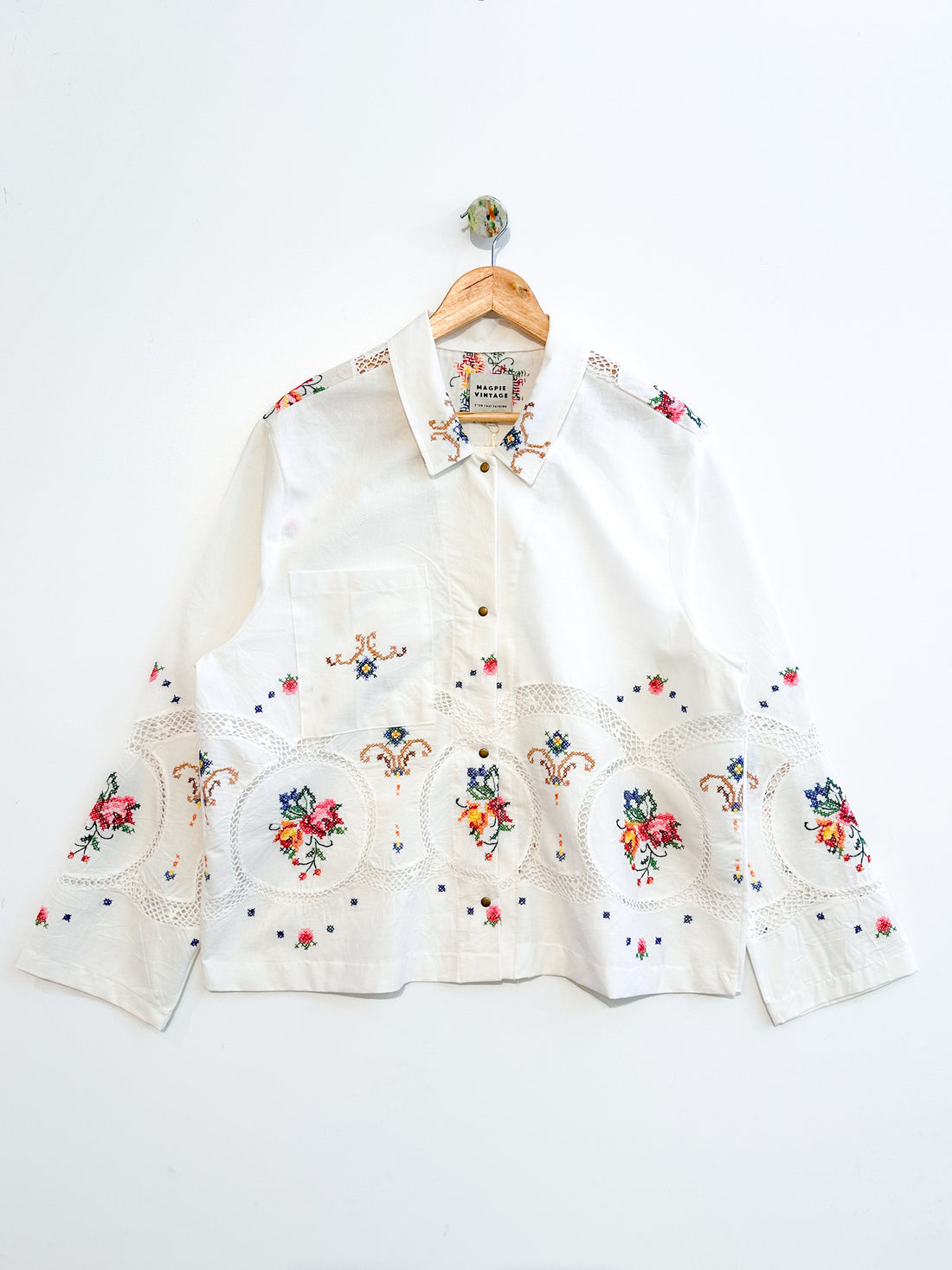 Marley embroidered linen shirt