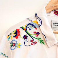 Marley embroidered linen shirt