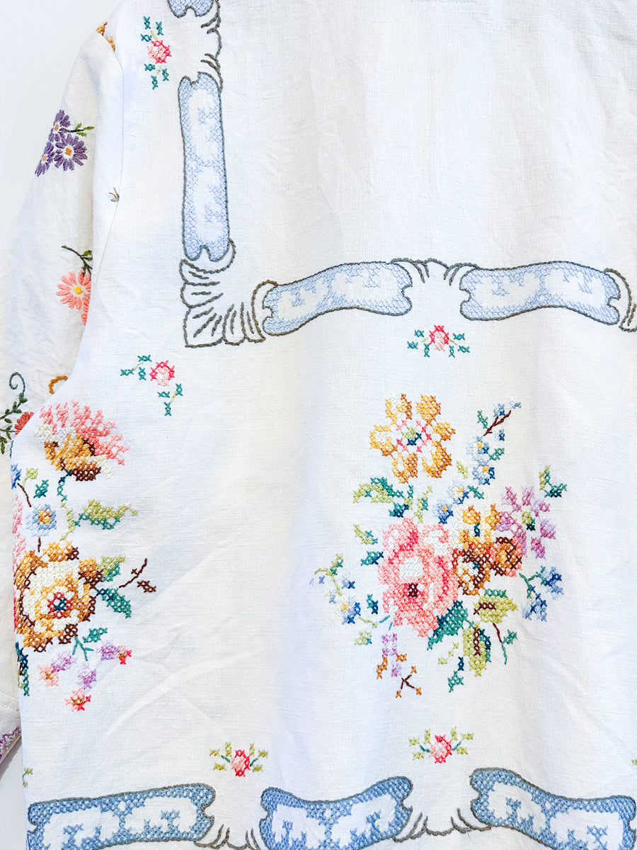 Marley embroidered linen shirt