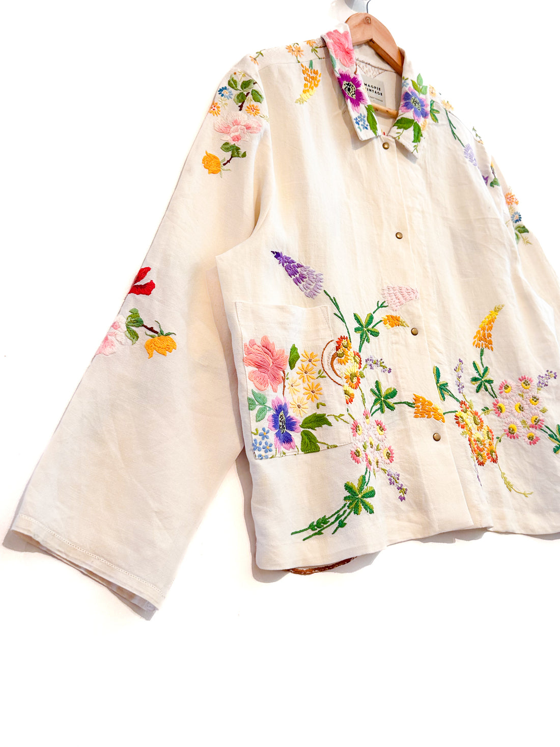 Marley embroidered linen shirt