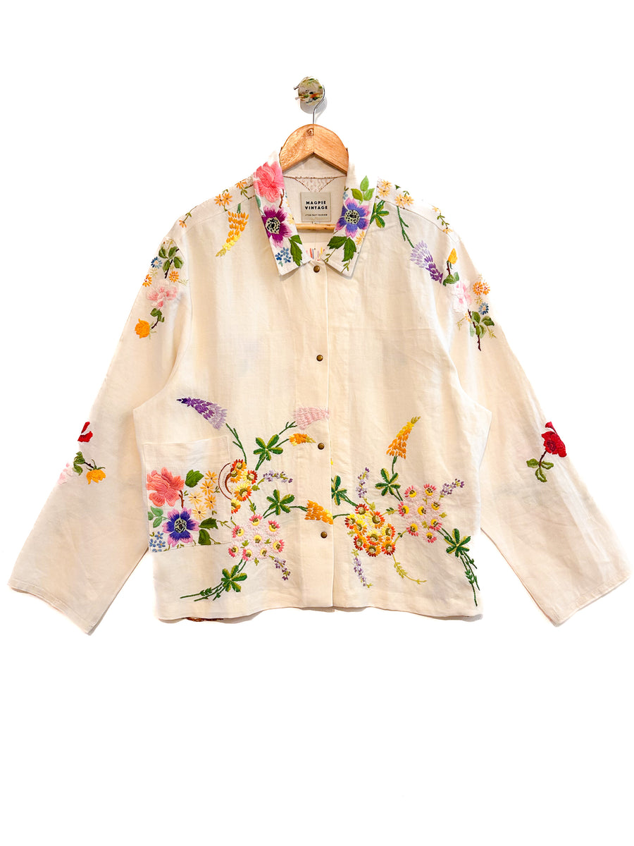 Marley embroidered linen shirt